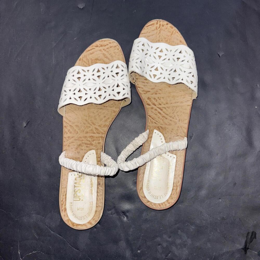 Upstage Brazilian‎ Leather Handcrafted Boho Hippie Beach Tooled Sandal Size 10